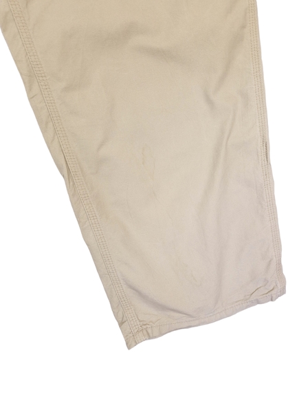 Men's Carhartt Loose Original Fit Carpenter Trousers In Beige Size W44  L30 - Picture 6 of 7